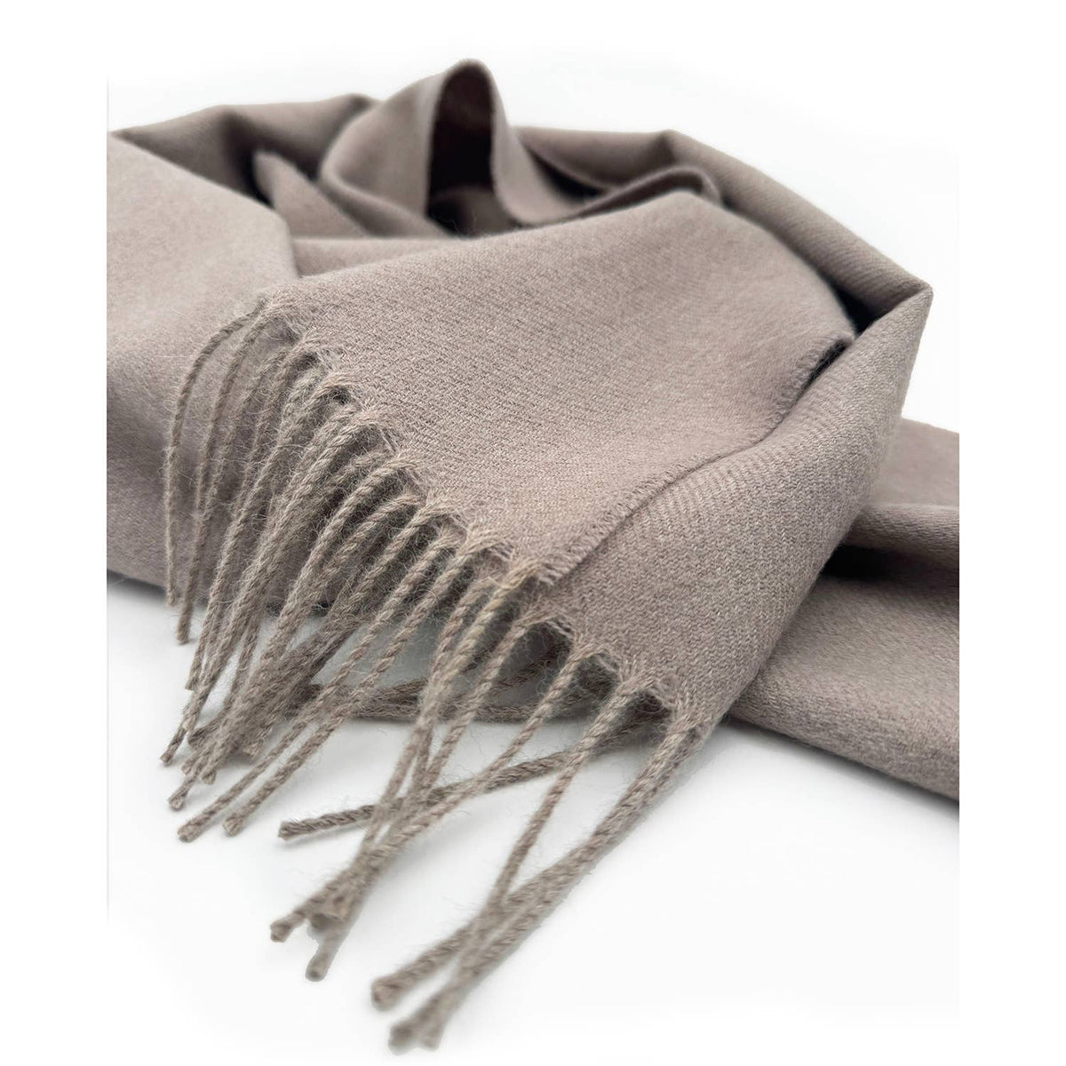 100% Baby Alpaca Scarf - Hazelnut