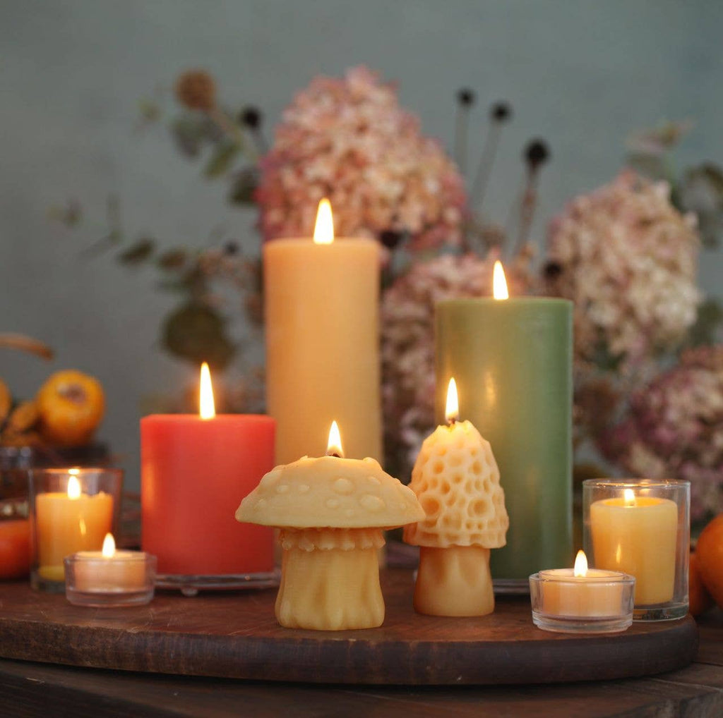 Tea Light Candles – 100% Pure Beeswax – 5 Hour Burn