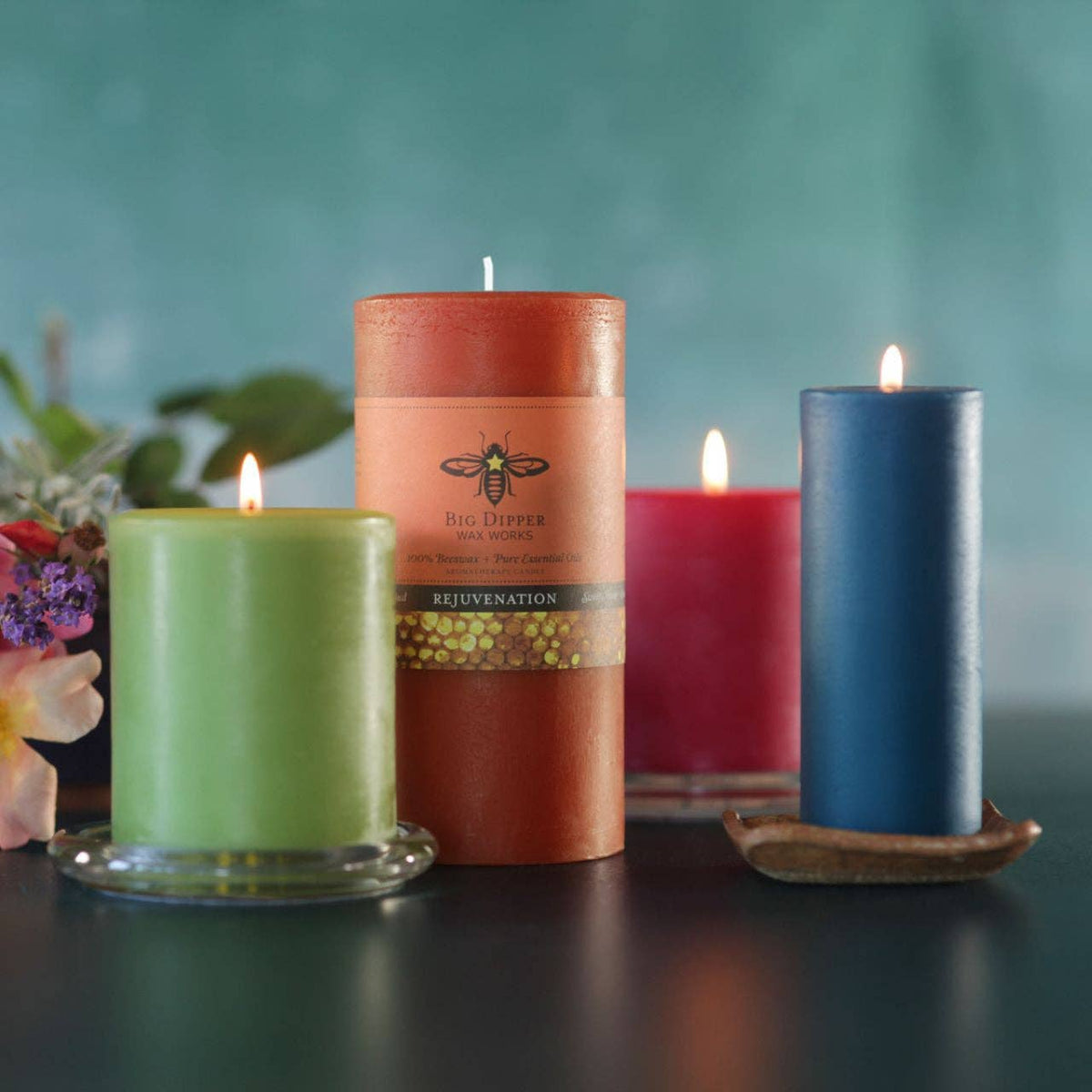 Beeswax Pillar Candles – Aromatherapy – 3 Sizes, 9 Scents