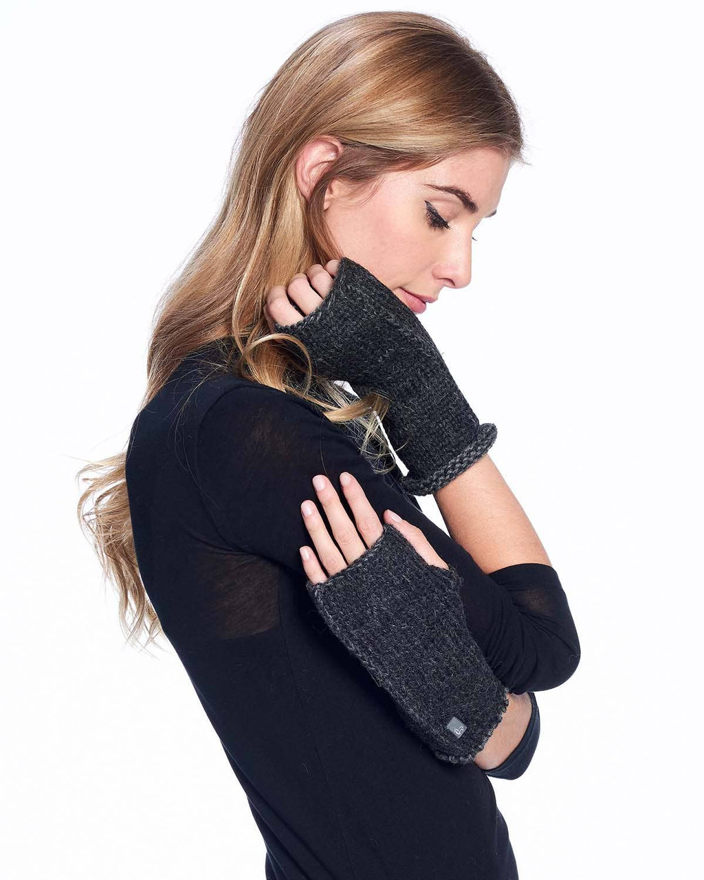 Alpaca Gloves - Rustic - Carbon