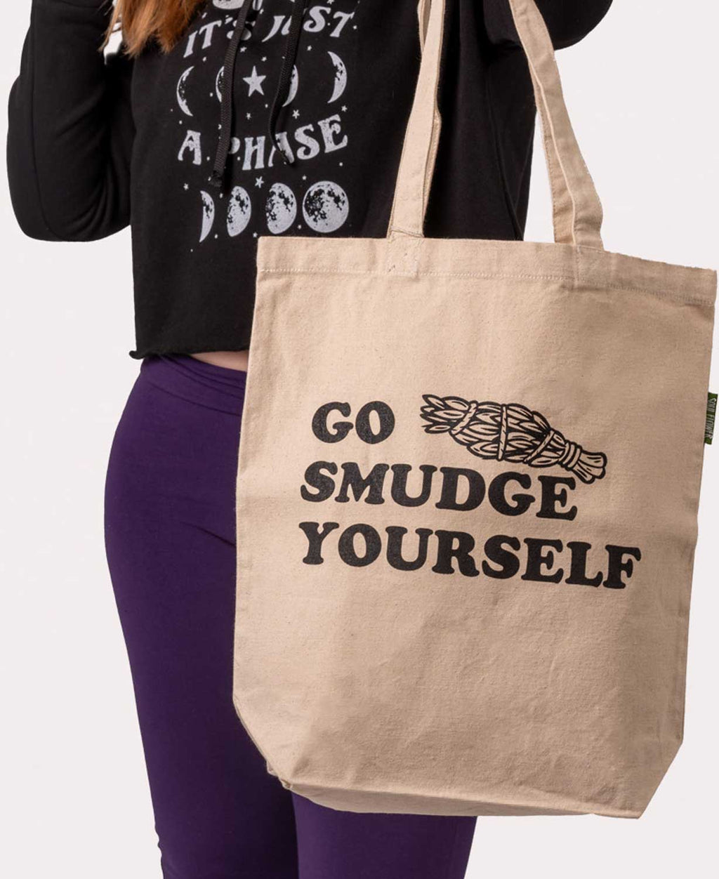 Go Smudge Yourself Tote Bag - Boho Reusable Totes