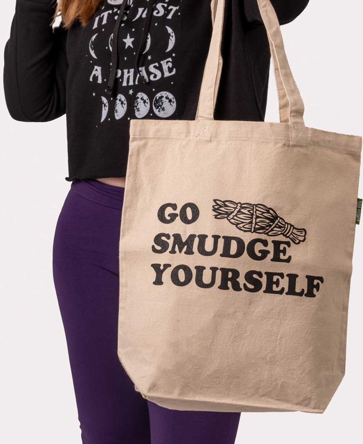 Go Smudge Yourself Tote Bag - Boho Reusable Totes
