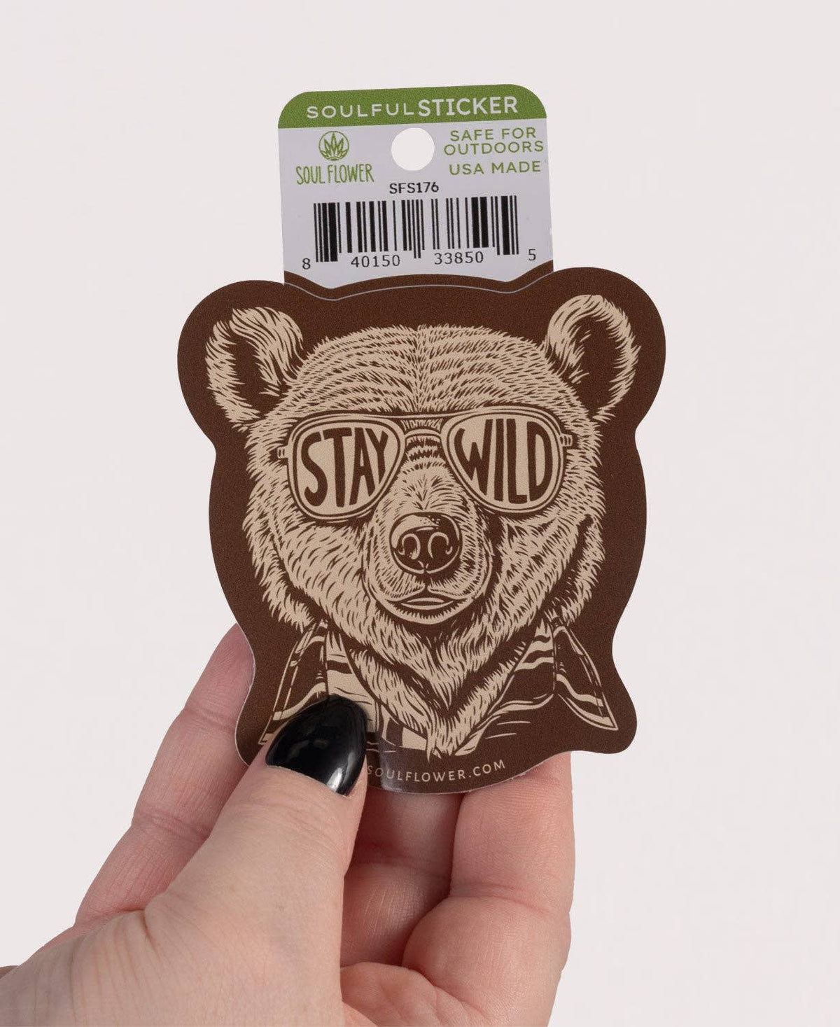 Stay Wild Bear Sticker