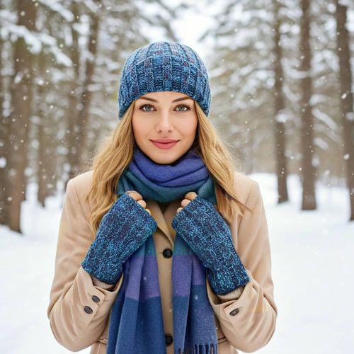 Alpaca Beanie Hat - Accordion - Bliss