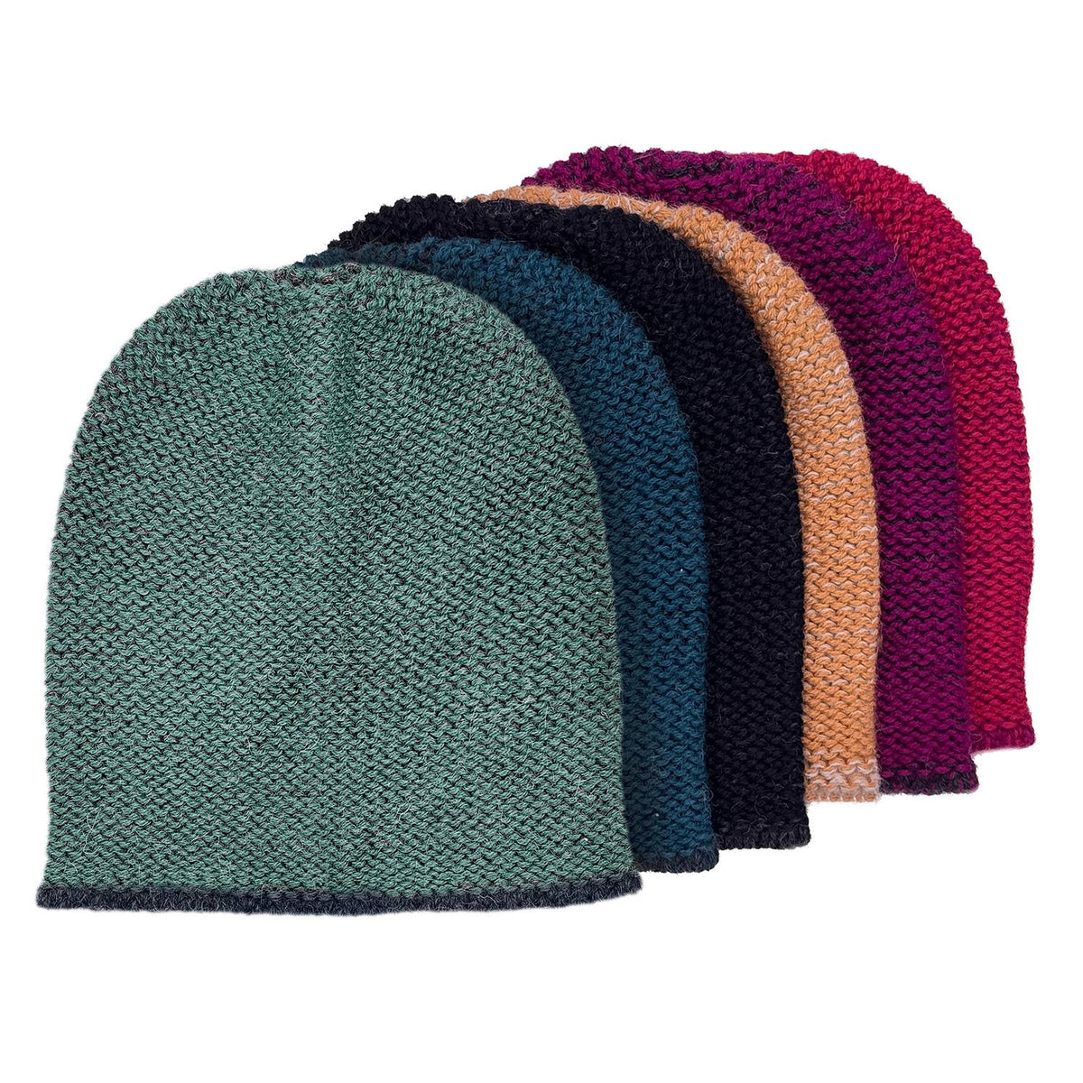 Alpaca Beanie Hat - Trail - Teal Blue