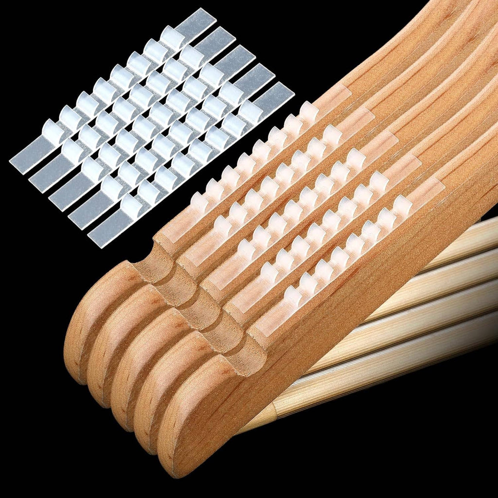 200 Pcs Non Slip Hanger Grips for Wood Hangers